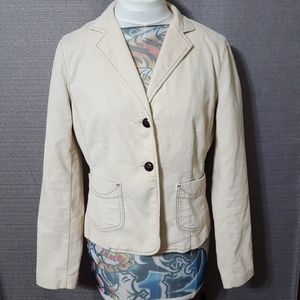 5/$25! Gap Cream corduroy jacket